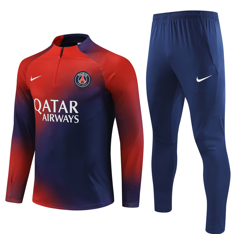 AAA Quality Paris St Germain 23/24 Tracksuit - Red/Blue